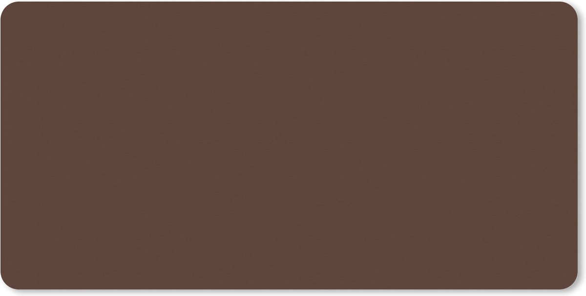 Gaming muismat - Mousepad - Effen - Bruin - Muismat xxl - Muismat groot - 120x60 cm - Bureau onderlegger