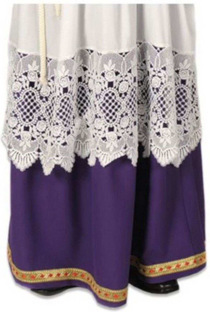 broekrok Sint polyester paars one-size