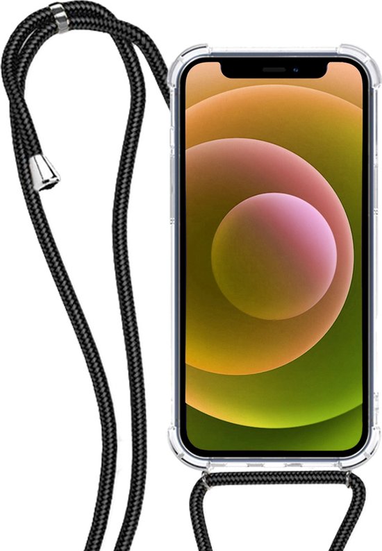 iPhone 13 Pro Book Case Hoesje met Koord Pasjeshouder PU Leer Multifunctioneel