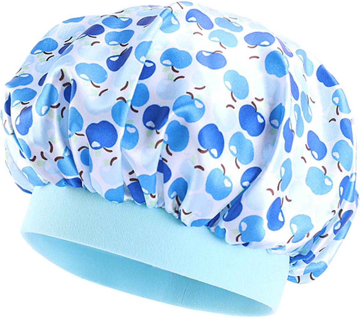 Satijnen Kinder Bonnet 2-8 jaar - Multi (Lichtblauw) - Hair Bonnet- Slaapmuts- Assortiment 'Het Gemak'