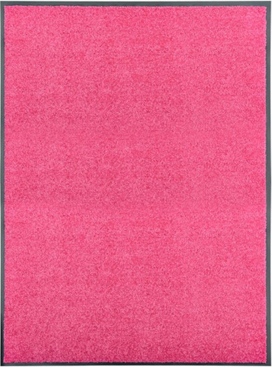 vidaXL - Deurmat - wasbaar - 90x120 - cm - roze