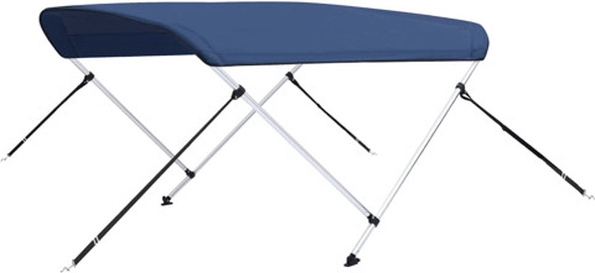 vidaXL - Biminitop - 2-boogs - 180x130x110 - cm - marineblauw