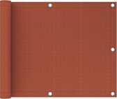 vidaXL-Balkonscherm-75x500-cm-HDPE-terracottakleurig