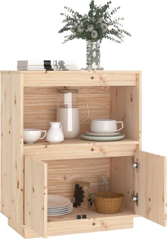 vidaXL Buffet 60x34x75 cm Bois de pin massif - Buffet - Commodes - Armoire haute - Buffet en bois