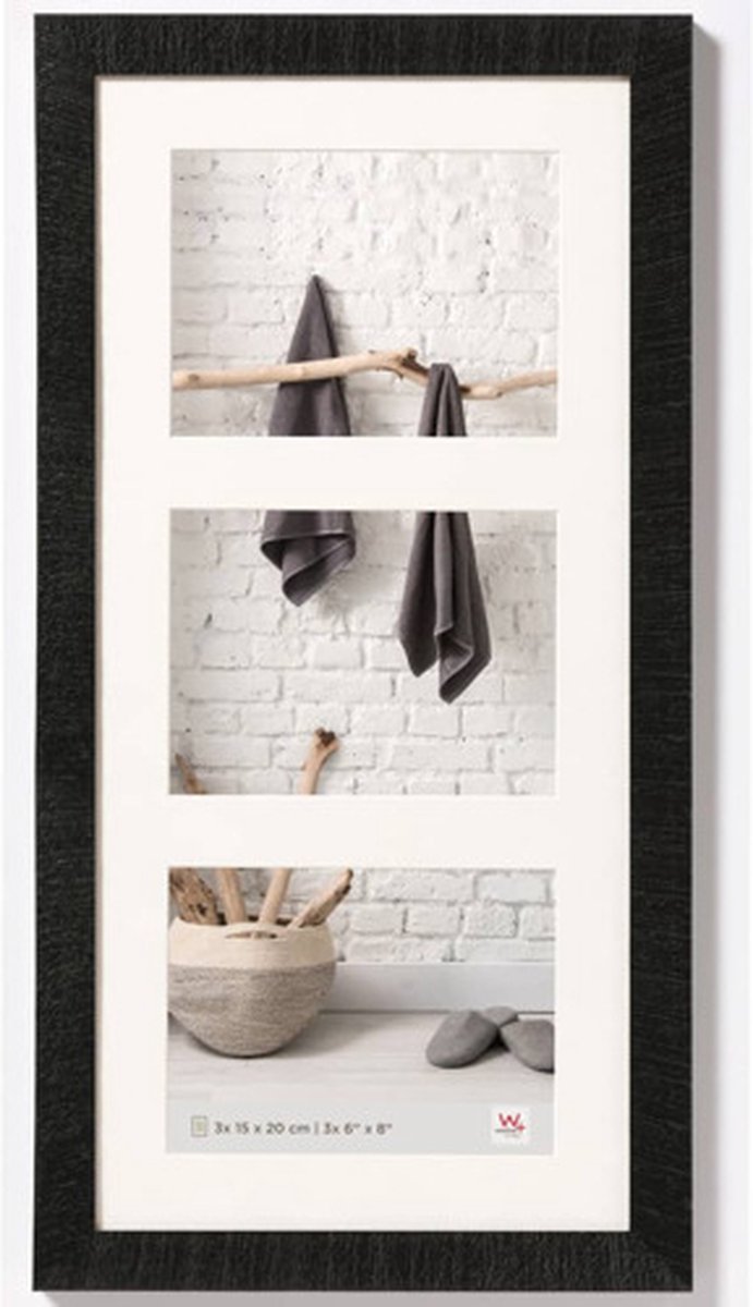 Walther Home - Houten lijst - Fotoformaat 3x15x20 cm - Zwart