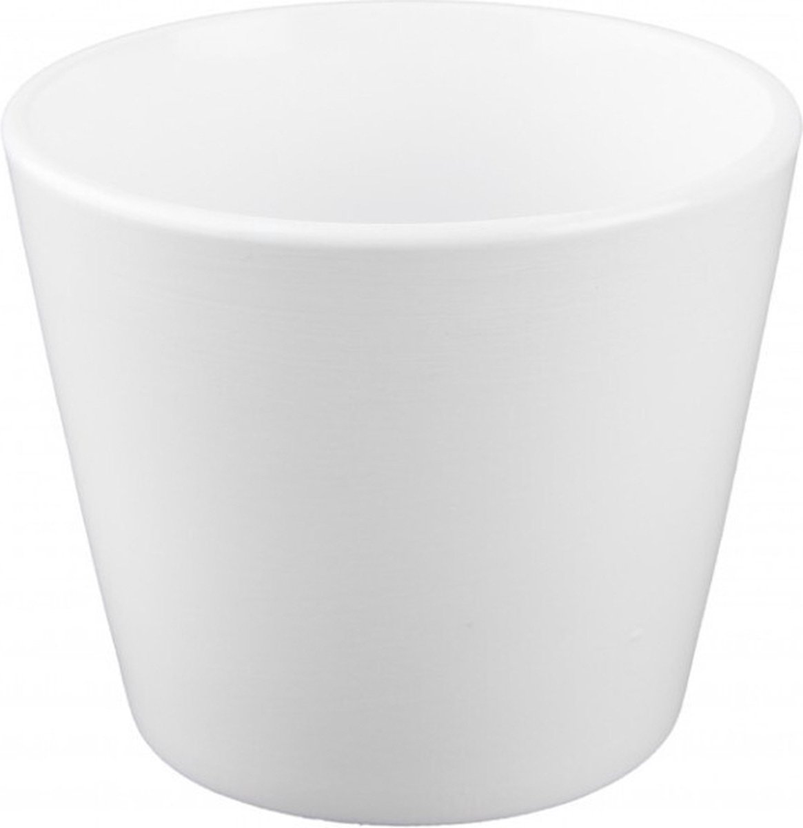 Decoratieve bloempot Deco D12cm H9cm wit