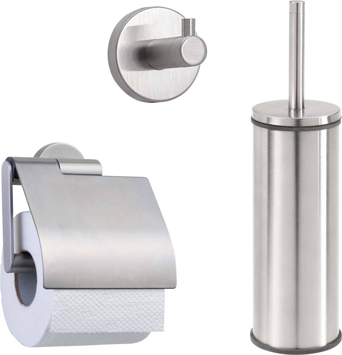 Tiger Boston Toilet Accessoires Set 3st. Incl. WC/Toilet Borstel