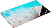 Chefcare Inductie Beschermer Paarse Kosmos Bloemen - 90x50 cm - Afdekplaat Inductie - Kookplaat Beschermer - Inductie Mat