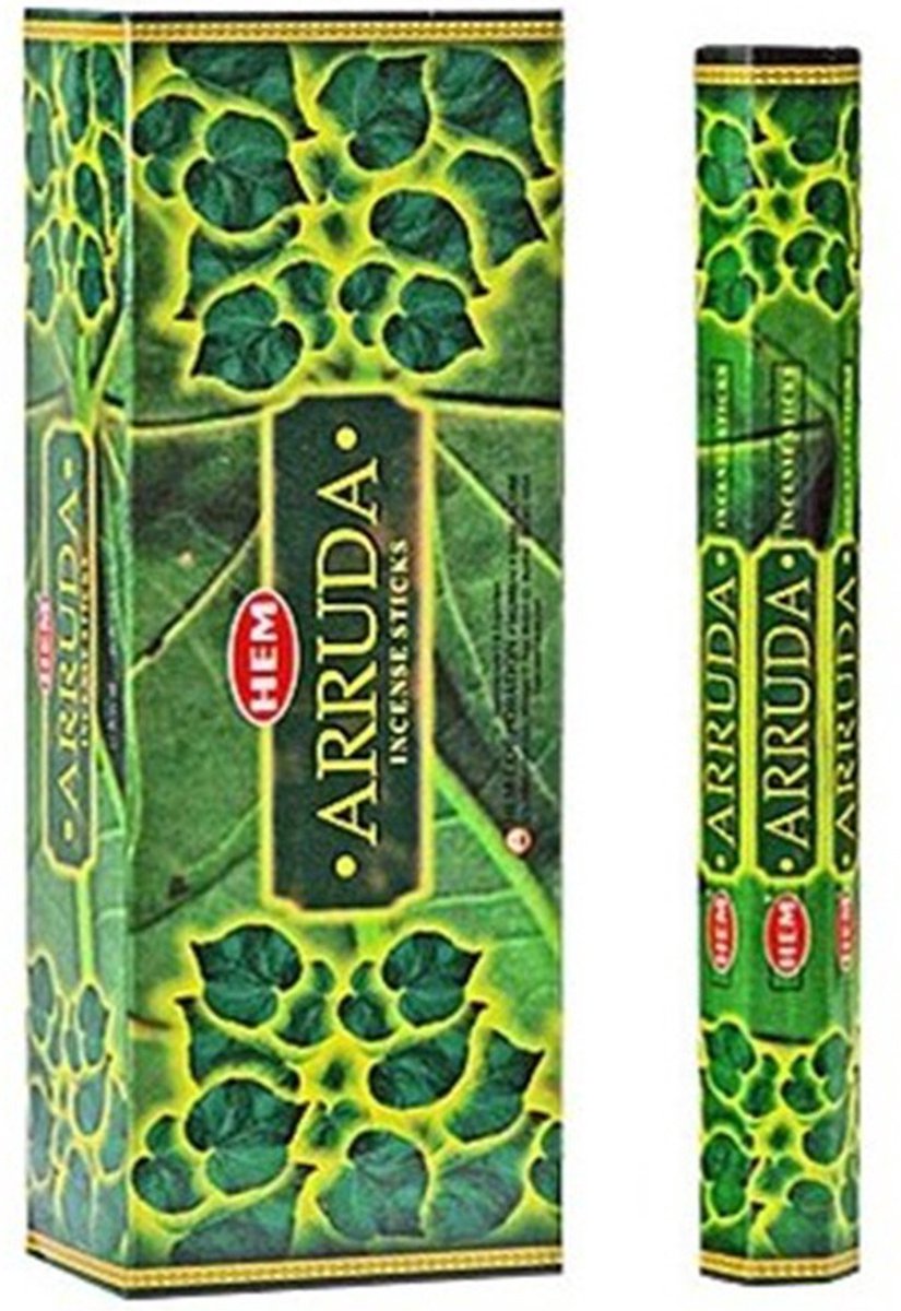 Buddhalife Wierook 6-pack Arruda / Wijnruit zwart groen