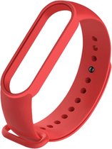 Siliconen bandje - geschikt voor Xiaomi Mi Band 5 / Mi Band 6 - rood