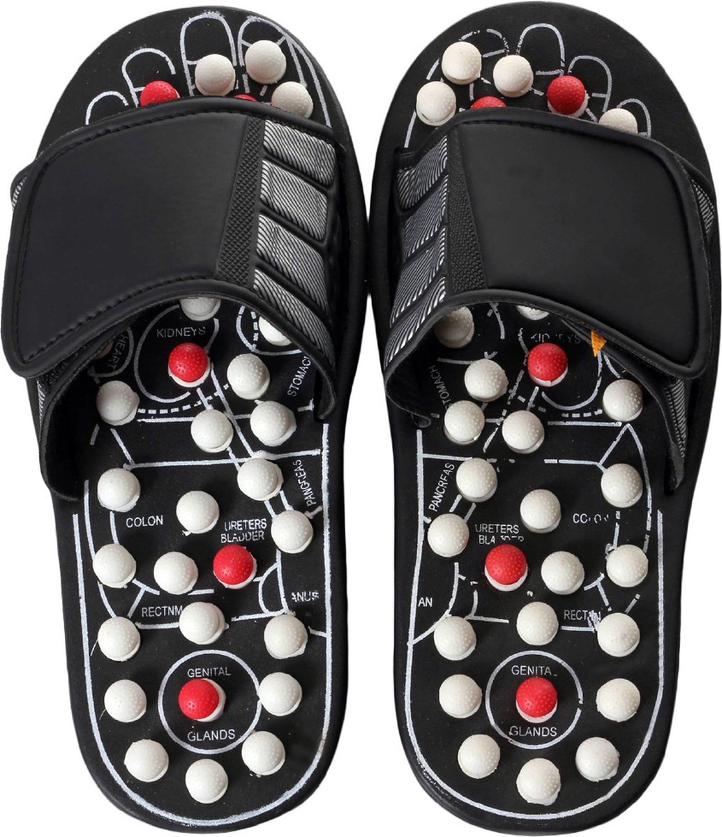 slippers voor acupressuur en voetmassage - Maat 38/39 - 41 Torsie-massage-inzetstukken