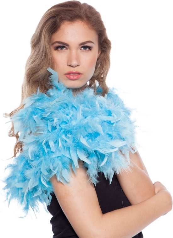 Philadelphia ondernemen Draak Lichtblauwe verkleed veren boa 180 cm 50 grams - Carnaval accessoires |  bol.com