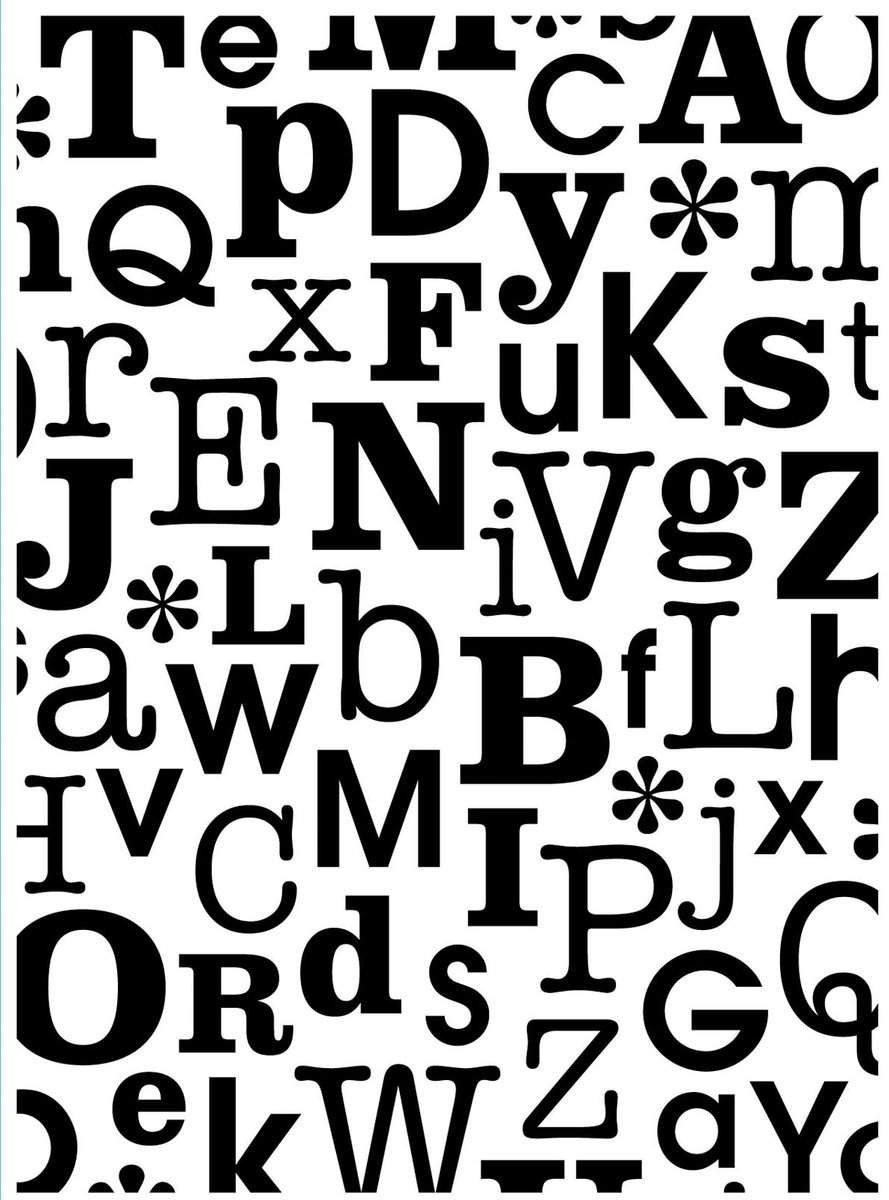Darice Embossing Sjabloon - ABCs - embossingfolder letters - alfabet