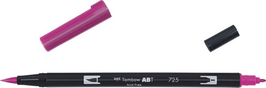 Tombow Brush pen - ABT 725 - Dual Brushpen - Rhodamine Red - Rood