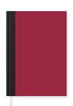 Notitieboek - Schrijfboek - Rood - Effen kleur - Notitieboekje klein - A5 formaat - Schrijfblok