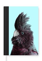Carnet - Carnet d'écriture - Cacatoès - Vogel - Blauw - Carnet - Format A5 - Bloc-notes