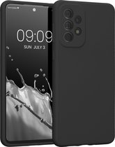 kwmobile telefoonhoesje geschikt voor Samsung Galaxy A73 5G - Hoesje met siliconen coating - Smartphone case in zwart