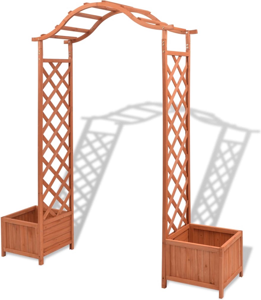 GOPLUS Rozenboog van metaal, tuinboog voor klimplanten, outdoor pergola