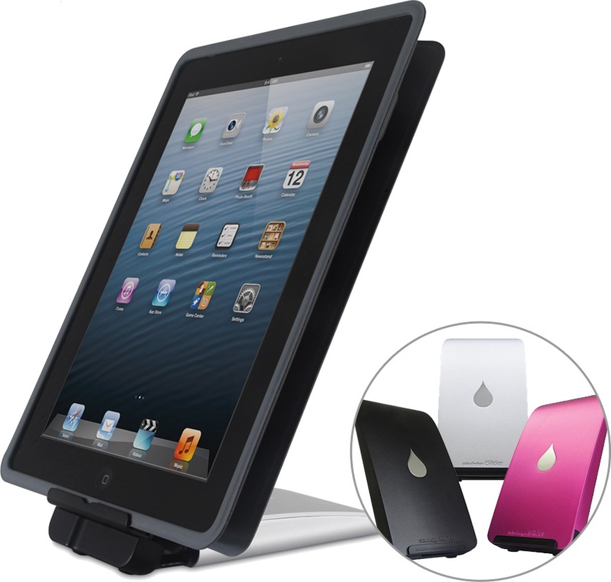 Rain Design iSlider - inklapbare standaard - houder voor iPad iPhone Tablet GSM Smartphone Paars