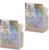 2x lumières de Noël sur batterie 20 lumières colorées - Lumières de fête
