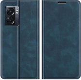 Cazy Oppo A77 Hoesje - Portemonnee Book Case - Kunstleer - Blauw