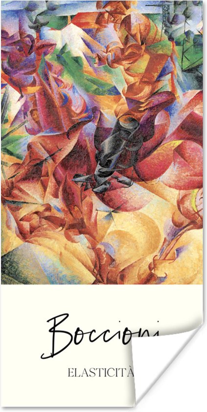 Affiche d'art - Umberto Boccioni - Élasticité - 20x40 cm