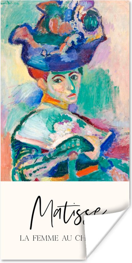 Poster La femme au chapeau - Matisse - Kunst - 40x80 cm