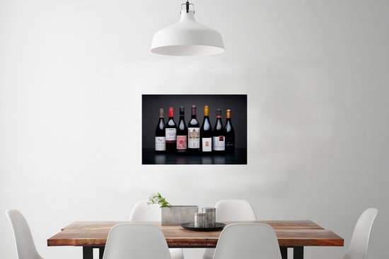 Affiche Bouteilles - Alcohol - Vin - 90x60 cm