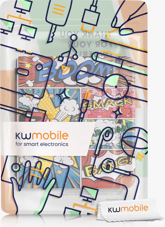 Etui kwmobile pour Kobo Libra 2 - Etui pour liseuse en multicolore - Design  Magic Library