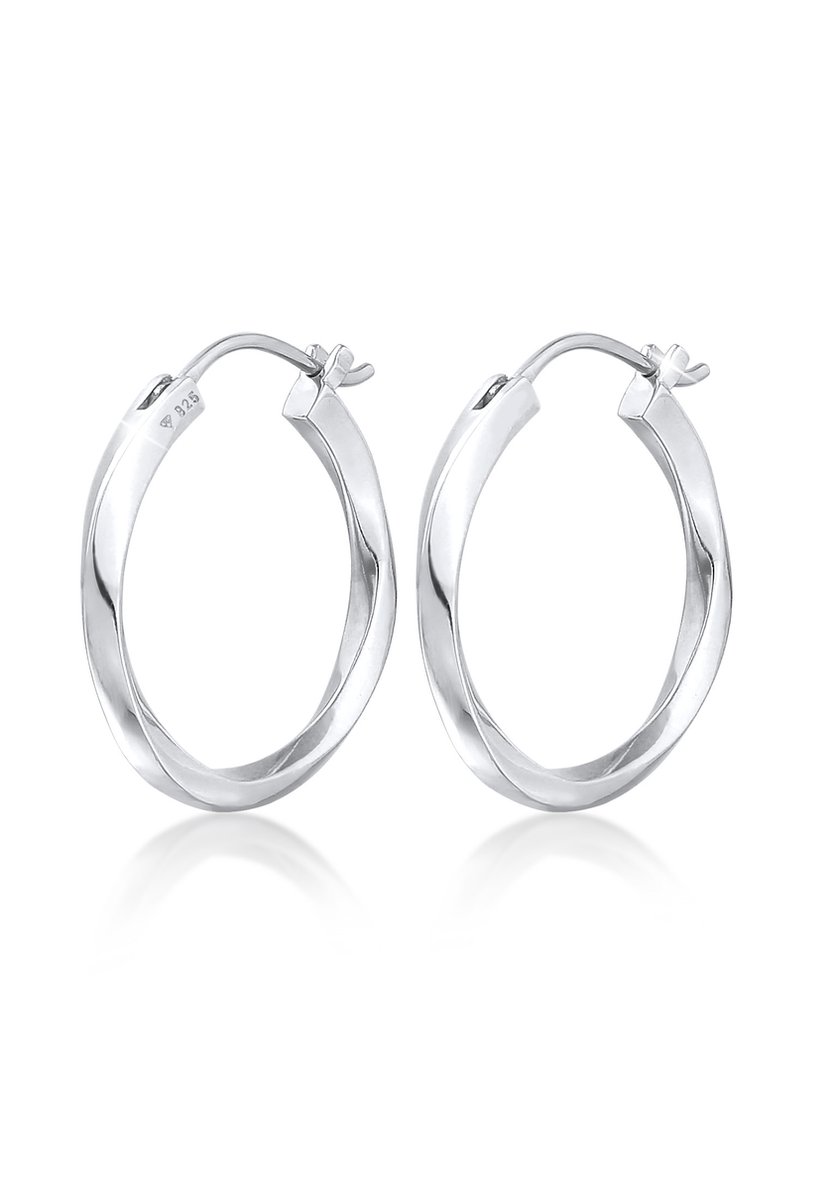 Elli PREMIUM Dames Oorbellen Dames oorringen Twisted Trend Basic in 925 Sterling Zilver