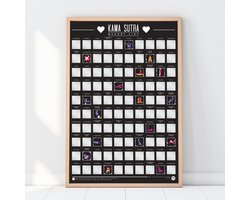 Gift Republic Bucketlist Scratch Poster - 100 Kamasutra Positions