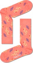 Happy Socks flamingo zalmroze - 36-40