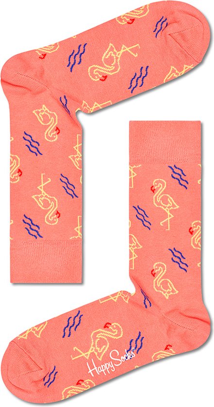 Happy Socks flamingo zalmroze - 36-40