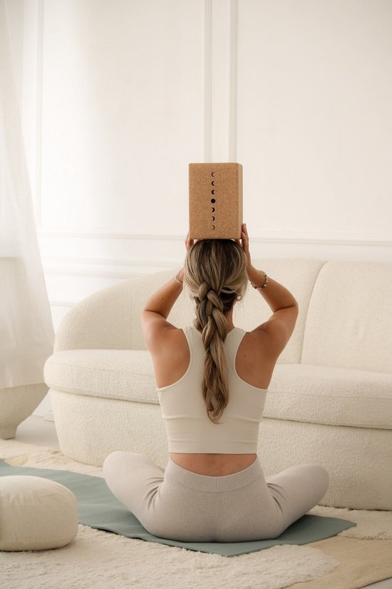 Yoga blok groot eco natuurkurk moon - Lotus van Lotus — afbeelding 2