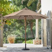 LOBERON Parasol Brent taupe, blauw