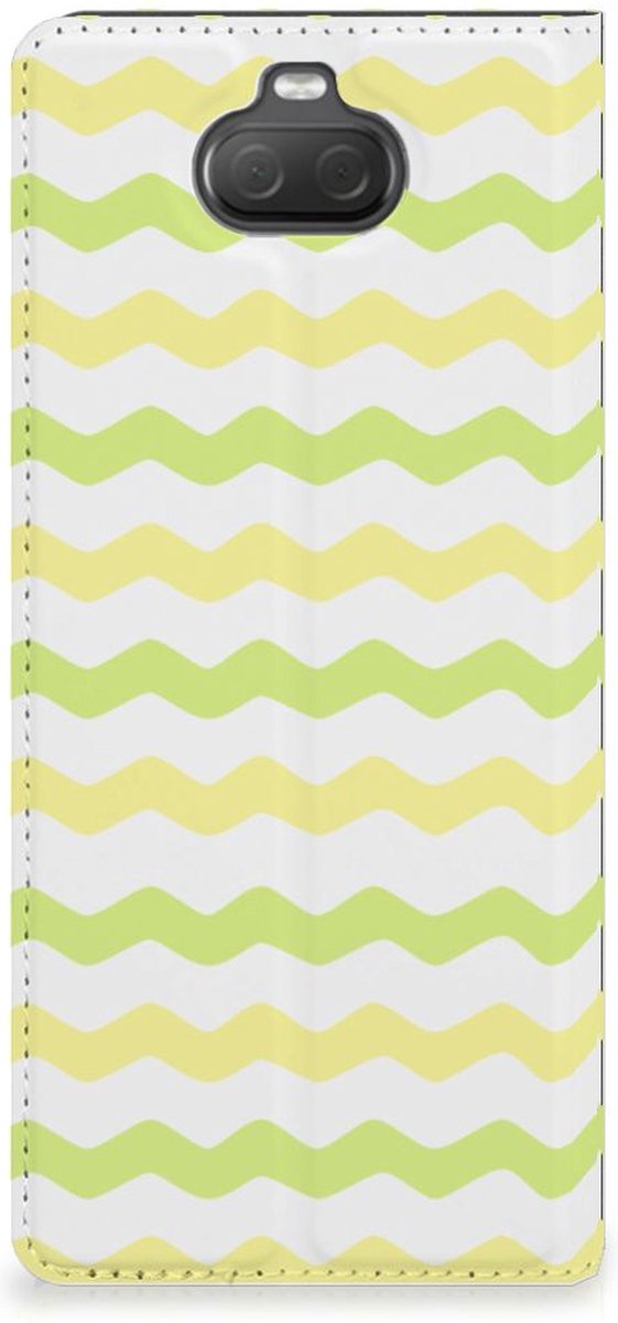 Sony Xperia 10 Hoesje met Magneet Waves Yellow