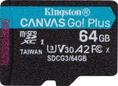 Micro SD Memory Card with Adaptor Kingston SDCG3/64GBSP Black 64 GB UHS-I