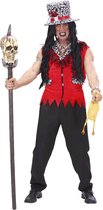 WIDMANN - Rood voodoo priester kostuum voor mannen - S - Volwassenen kostuums
