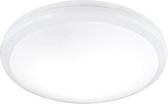 LED Plafondlamp met Bewegingssensor - Trion Avi - Opbouw Rond 5W - Warm Wit 3000K - 360° - Mat Grijs - BSE
