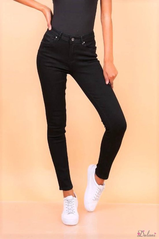 Broek Toxik3 Push-up met normale taille zwart jeans