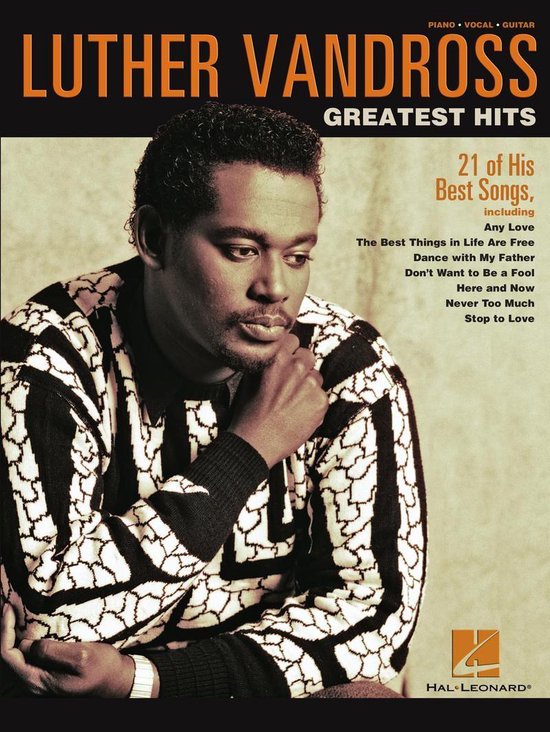 Luther Vandross - Greatest Hits (Songbook) - cover