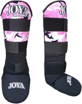 Joya Fight Gear - Velcro Camo Pink Curved Scheenbeschermer - XXS