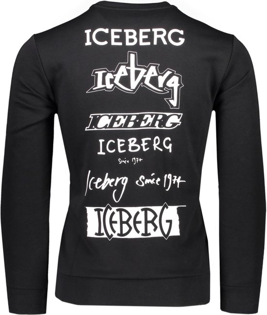 efficiënt werkgelegenheid elf Iceberg Sweater Zwart Getailleerd - Maat M - Heren - Lente/Zomer Collectie  - Katoen | bol.com