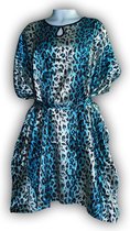 Kimono luipaardprint Blauw