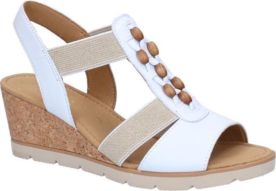 Gabor -Dames - wit - sandalen - maat 38 | bol.com
