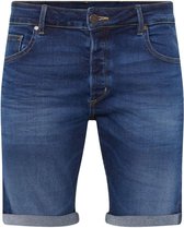 WE Fashion Heren regular fit denimshort - Maat W28