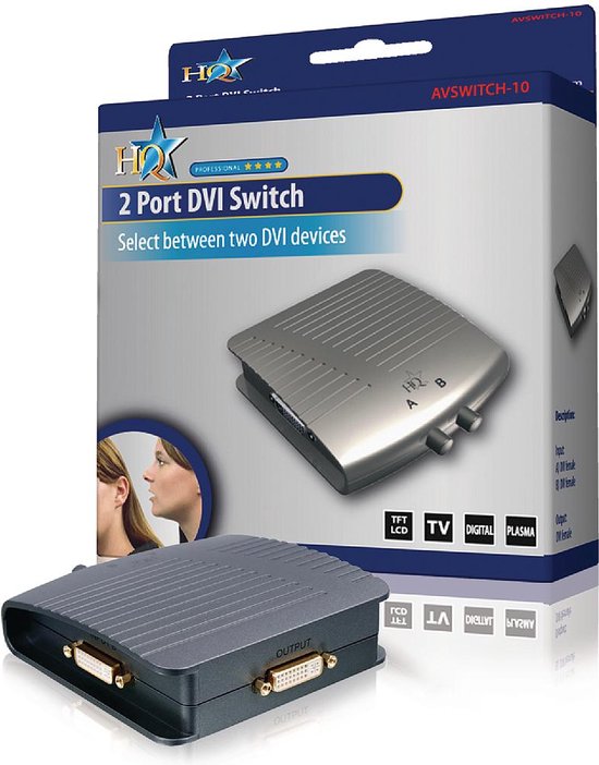 Adaptateur dvi vers VGA DVI-I 24+5p Mâle - VGA Femelle Anthracite