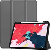 Cazy Smart Tri-Fold Case met Pen Houder Geschikt voor Apple iPad Pro 11 2020 - grijs