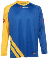 Patrick Victory Voetbalshirt Lange Mouw - Royal / Geel | Maat: XL