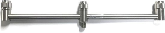 Barra Per Cicalino Fissa Solar Tackle P1 A 3 Aste - In Acciaio Inox, 4 Misure, Compatibile Con Bankstick - 3